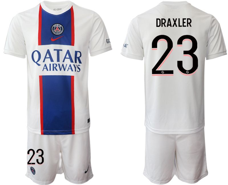 Men 2022-2023 Club Paris St German away white #23 Soccer Jerseys